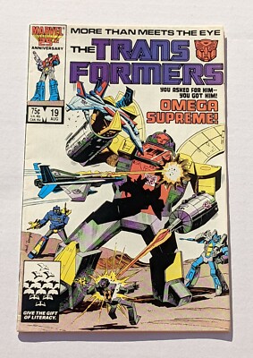 The Transformers #19 OMEGA SUPREME! Marvel Comics | eBay