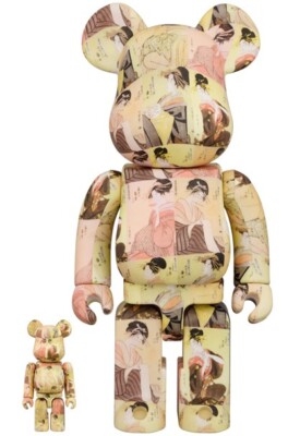 BE@RBRICK KITAGAWA UTAMARO Model  100  400  Medicom Toy The The British Museum