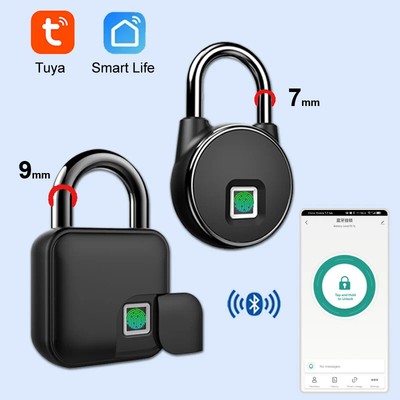 Smart Home Fingerprint Lock Bluetooth Padlock Door Lock IP65 Waterproof Keyless