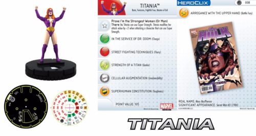 TITANIA #008 Fear Itself Month 1 Marvel Heroclix Common - Picture 1 of 1