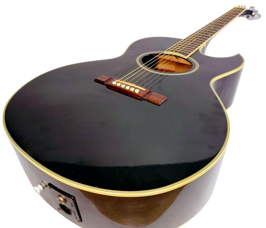 【極美品】Washburn エレアコ アコースティックギター EA-10M Electric Acoustic Guitar Washburn EA-10M Black Good