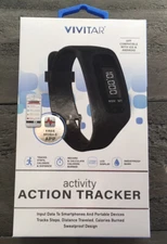 VIVITAR *Activity ACTION Tracker* LCD DISPLAY, SweatProof - FREE APP Android iOS