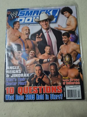 Smackdown Graphics 2005 WWE SMACKDOWN MAGAZINE/ JANUARY 2005/ STARS GALORE + Poster | eBay