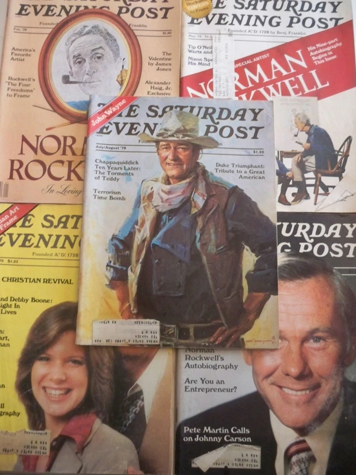 5 Vintage Saturday Evening Post Magazines February 1979 Through August 1979 - Image 2 of 4