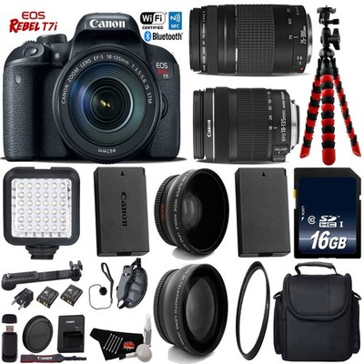 Canon EOS Rebel T7i DSLR Camera + 18-135mm Lens & 75-300mm 16GB Bundle 5