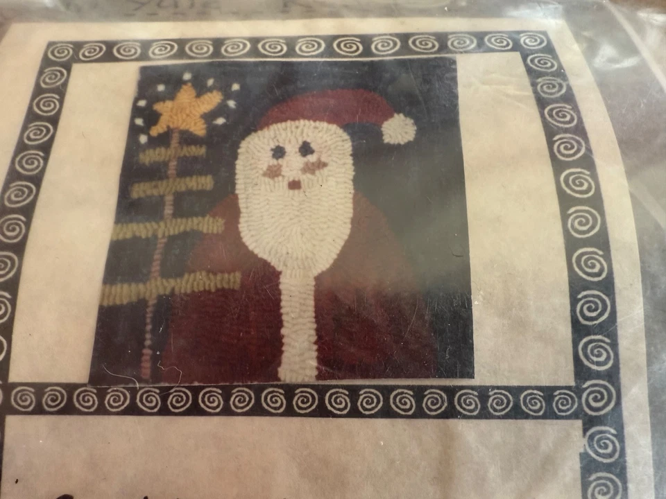 Primitive rug hooking kit #142 Yule Rug 1990 Complete Unopened - Image 2 of 4