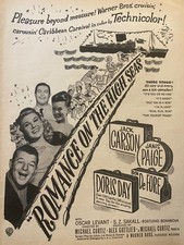 Romance on the High Seas, Dennis Morgan, Jack Carson Full Page Promotional Ad aa