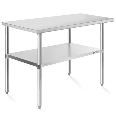 OPEN BOX - 24x48 Stainless Steel Table, Restaurant Kitchen Prep & Work Table