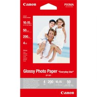 Canon GP-501 / 0775B081 / Glossy Fotopapier Weiß (10,2 X 15,2Cm, 4''X 6'', 50 Bl