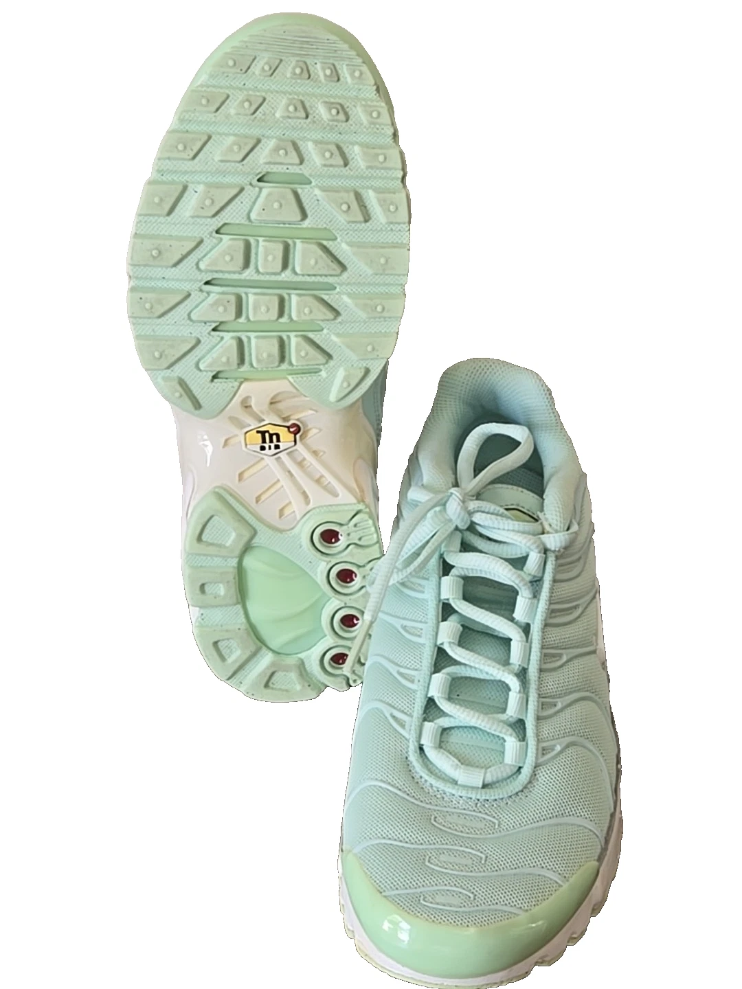 Scarpe da corsa Nike Air Max Plus TN donna 7 5 8 giovani taglia 6 anni verde bianco