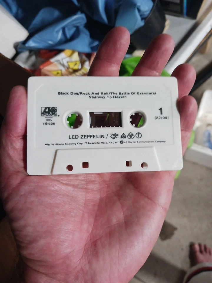 Led Zeppelin 4 IV Zoso Symbols Cassette Tape Atlantic CS 19129 Hard Rock - Image 3 of 4