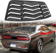 Rear Window Louver, Windshield Sun Shade Cover Matte Black 