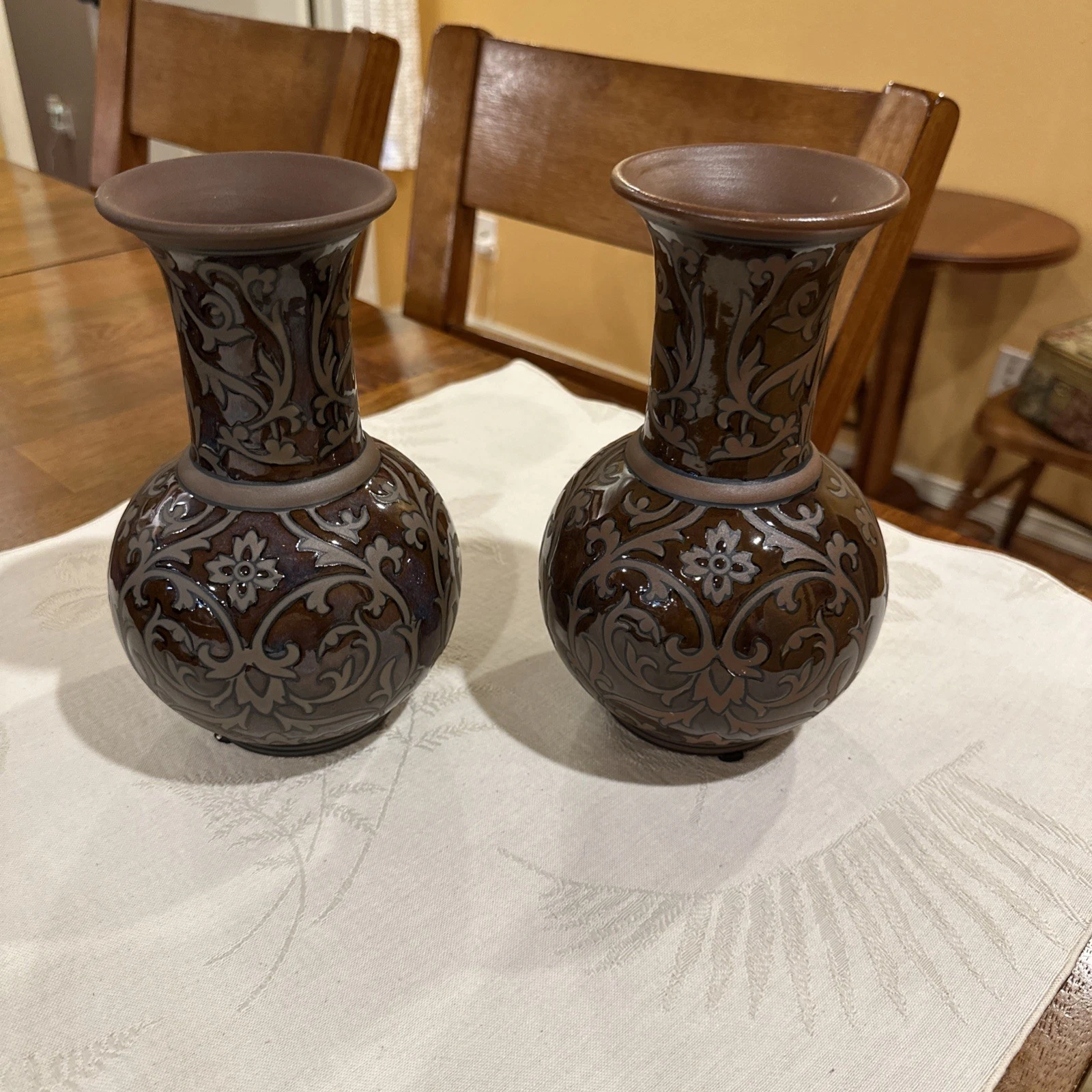 Modern Matching Brown Vases Set of 2 Home Decor Decorative
Opens in a new window or tab