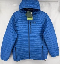 LL Bean Ultralight 850 Down BLUE Puffer Jacket MEDIUM TALL Downtek Quantum MT