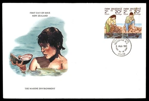 Mayfairstamps New Zealand FDC 1981 pair the marine environment health postage Fi