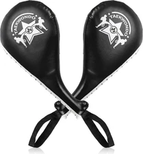 2 Pack Taekwondo Kick Pads, Durable Striking Target Paddles, TKD Karate Martial