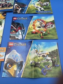 Bulk Lot 15 LEGO Chima Instruction Manuals Booklets 70000, 70130, 70100, 70003
