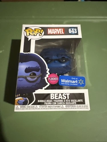 Funko Pop! Vinyl: Marvel - Beast (Flocked) - Walmart (Exclusive) #643 B2