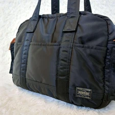 PORTER Tanker 2Way Boston Duffle Bag Black Nylon Travel Yoshida Japan Used