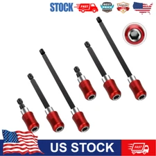 6Pcs Hex Shank Quick Extension Holder Drill Kit For 1/4" Shank Dirver Bit New