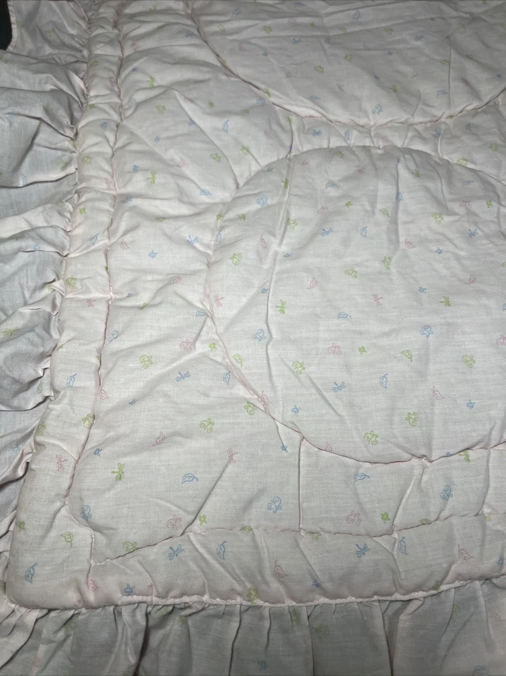 Disney WINNIE THE POOH Cuna Ropa de Cama Edredón Manta 36 x 46 Rosa Guardería Foto 4 de 4