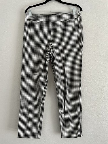 Pantalones Talbots Talla 8 Gingham Chatham Tobillo Carrera Trabajo Oficina - Imagen 2 de 9