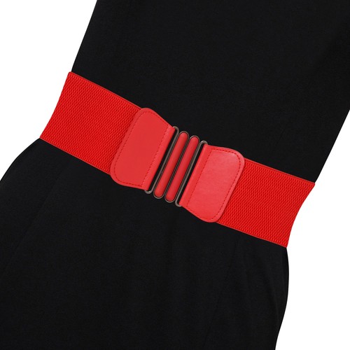 1950's Vintage Women's Wide Elasticated Nurse Belt - Ladies Waist Cincher Belt - Picture 7 of 12
