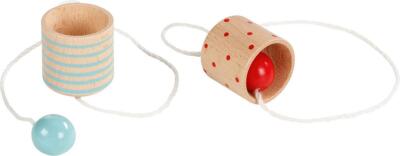 Fang den Ball, kleines Fangspiel  von goki, zwei Farbvarianten