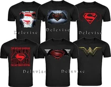 Superman Sport Gym T-Shirt Semi Fitted ALL STYLES LOGO ADULT T-SHIRT S-4X