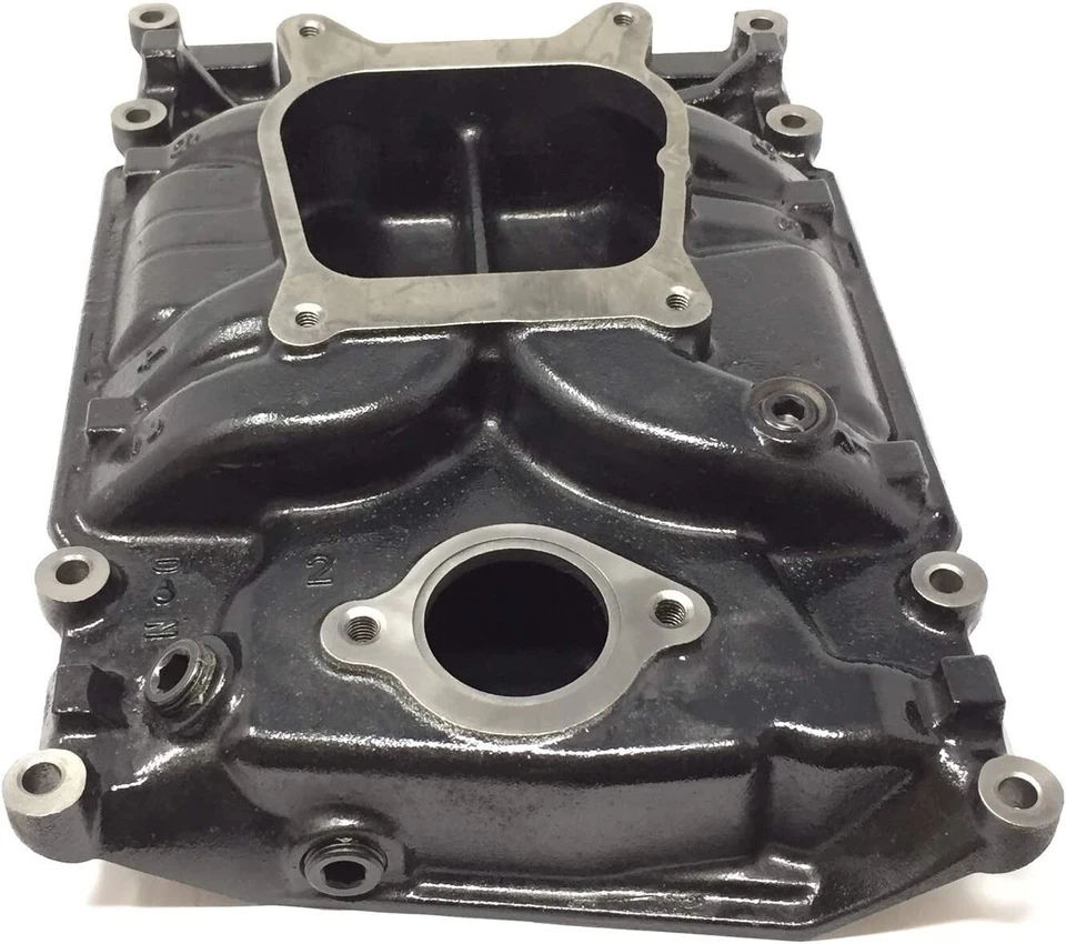 Colector de admisión de hierro fundido 4,3 L 4BBL Vortec 4,3 V6 mercruiser volvo penta marino Foto 4 de 4