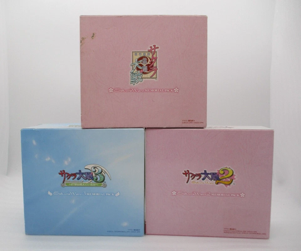 Sakura Wars 1 2 3 Memorial Pack Limited Edition DreamCast 3Games Japan import DC - Image 2 of 4