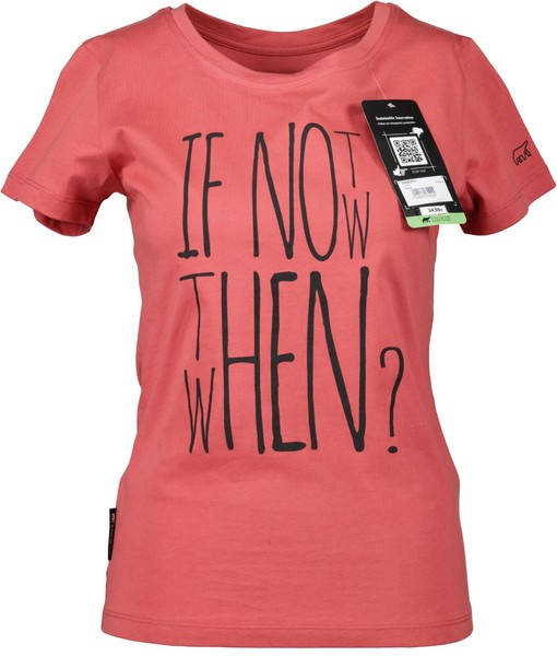Neu! ErdbäR Damen T-Shirt Mineral Red Mit Print Gr. L-image