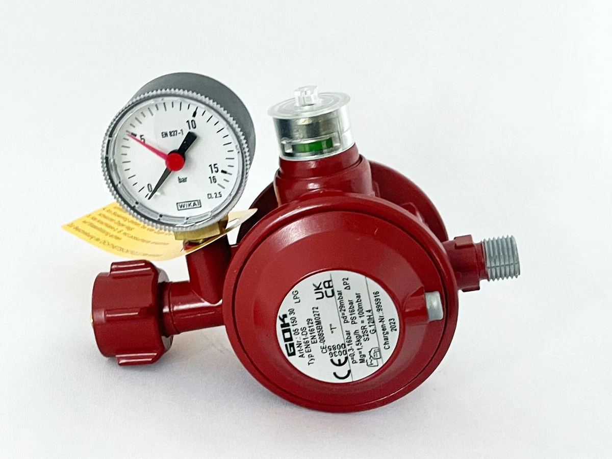Riduttore di pressione senza manometro, 30mbar | Regolatori gas propano, GOK | Gas, cucina a gas Riduttore di pressione senza manometro, 30mbar | Regolatori gas propano, GOK | Gas, cucina a gas