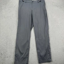 Nike Mens Golf Chino Pants 32X30 Grey Performance Tech Stretch Swoosh Pockets