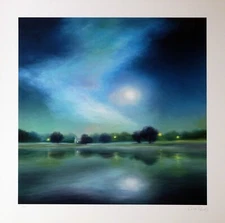 Chris Parsons "Blue Moon" Giclee on Paper - Hand Signed and Numbered