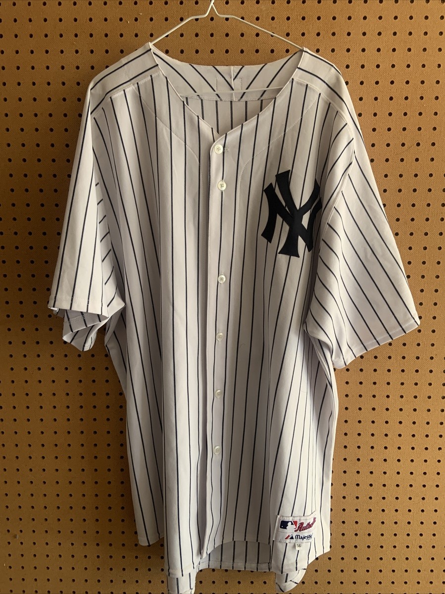 RARE New York Yankees Jersey #18 Majestic Adult Size 56 1923
