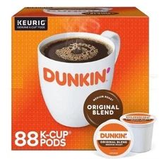 Dunkin' Original Blend Medium Roast Coffee K-Cup Pods, 88 Count