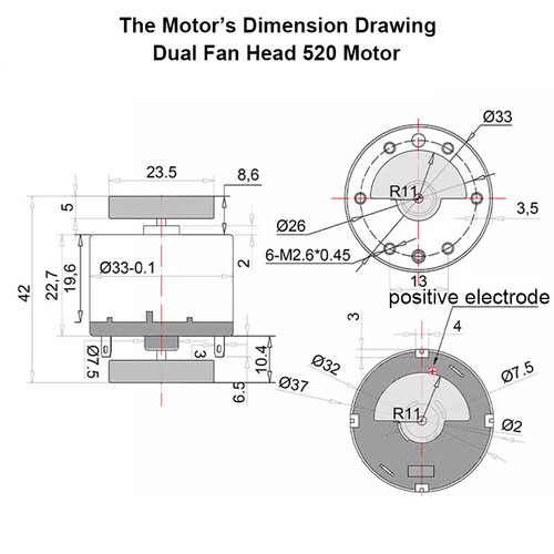 1 pieza DC12V 24V RC520 Vibrador Vibrador Motor de Vibración para Masajeador Coche de Juguete Hágalo usted mismo - Imagen 13 de 13