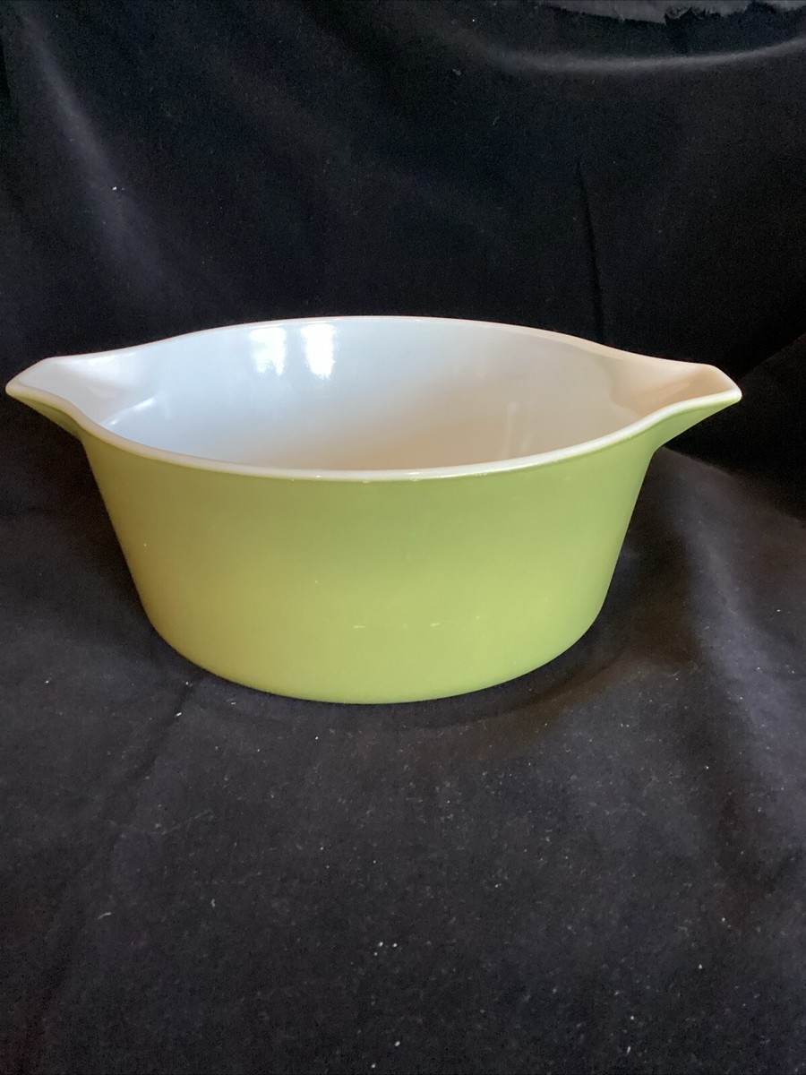 Vintage Pyrex Verde Avocado Green Quart Bowl 475 B Mixing