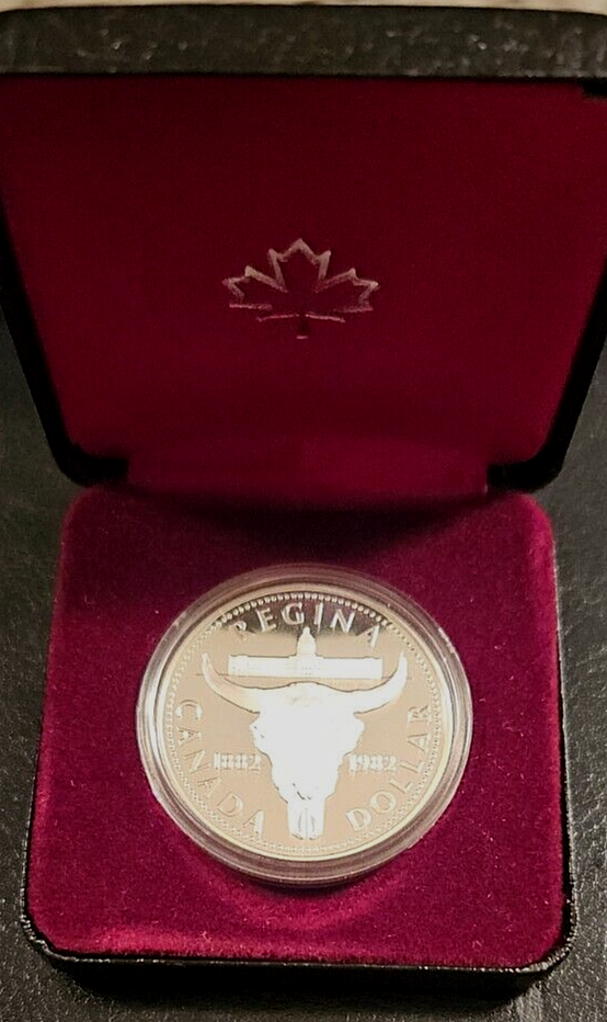 1982 Canada Dollar Elizabeth II .5 Silver Proof Regina Centennial