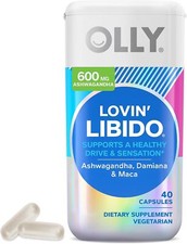 Olly Lovin' Libido Supplement Ashwagandha Damiana & Maca 40 Capsules
