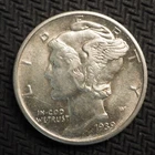 1939 **D**   MERCURY HEAD  SILVER  DIME *(NICECOIN)*   FREE SHIPPING  X9264
