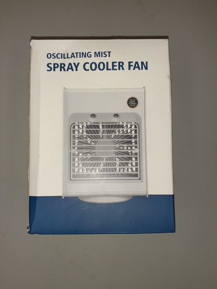 Oscillating Mist Spray Cooler Fan | eBay