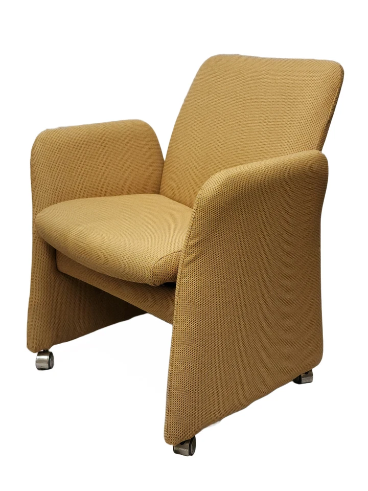 Silla Club de Diseñador de Tela Harvey Probber RARA con Ruedas Mediados de Siglo Moderna Foto 3 de 4