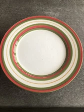 2005 Harry & David Red/green/gold/white Salad Plate (4 Avail  )