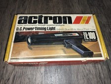 Vintage Actron Model L-100 D.c. Power Timing Light With Box No. 6101 Untested