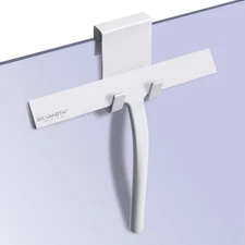 Shower Squeegee 9"with Silicone Hook - All Purpose for Glass Door Mirrors