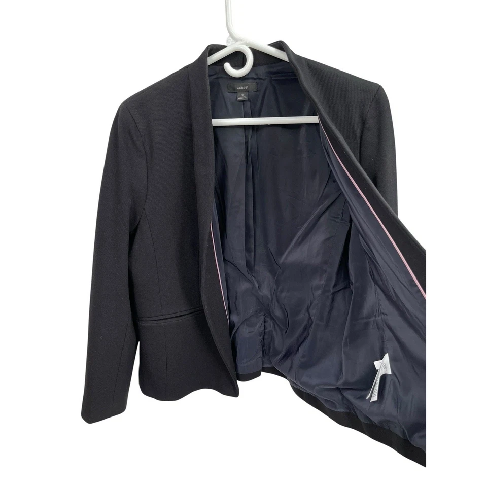 J Crew Going Out Blazer In Stretch Twill Black Size 16 - Image 4 of 4