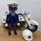 Playmobil Vintage Police Motorcycle Bike w/ Officer Cop
