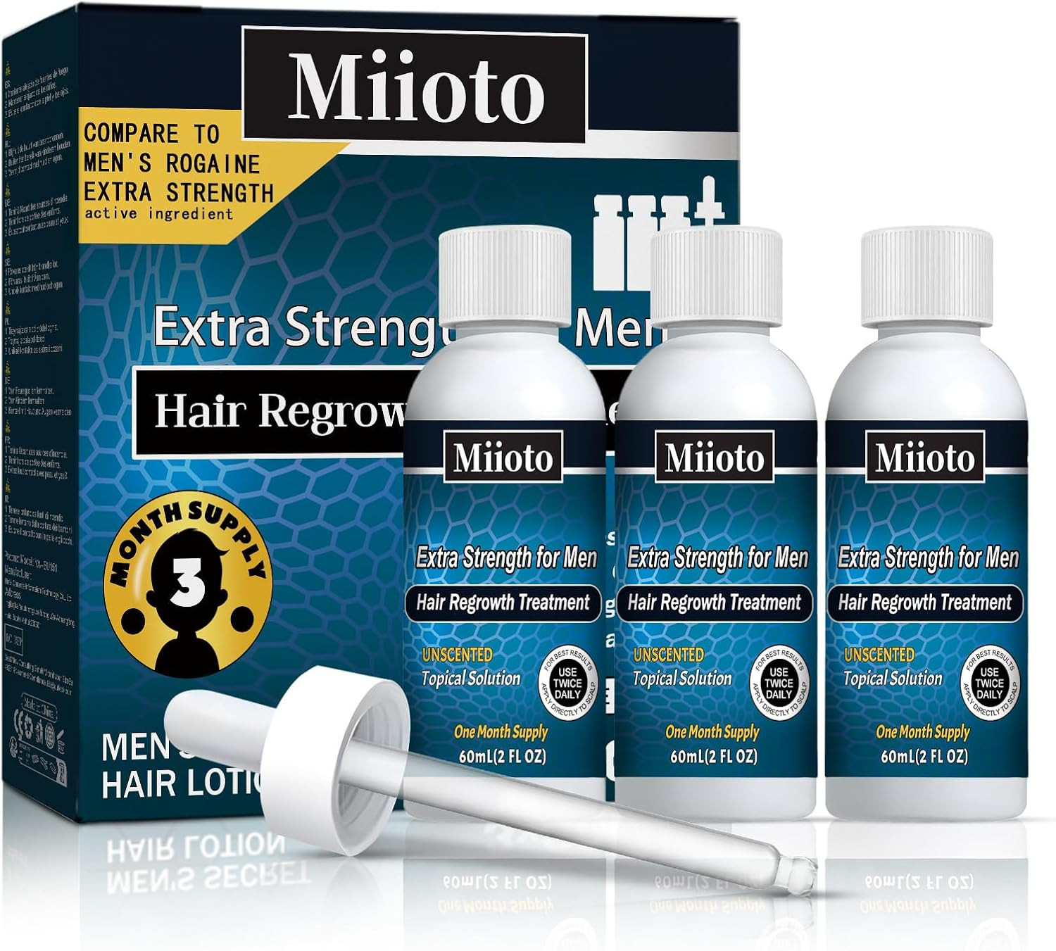 Anticaduta Capelli Uomo, Siero Crescita Capelli, Acceleratore Crescita Capelli, 